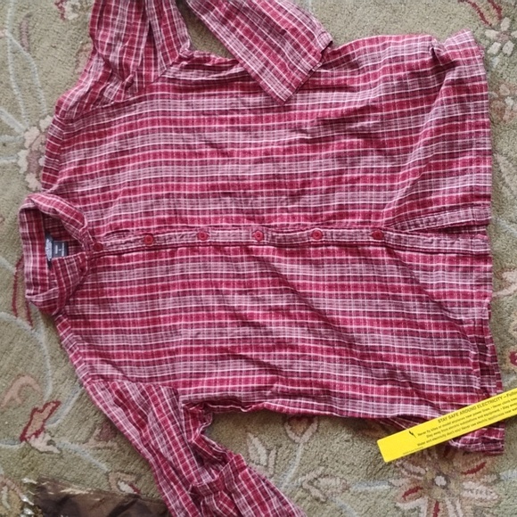 🫎🌲 WOOLRICH Red Plaid Button Down Shirt LG  EVC - Picture 3 of 16
